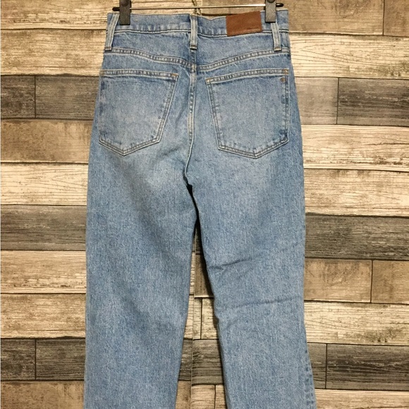 Madewell Perfect Vintage Straight Jeans Women’s 26 (Inseam 27) Blue Distressed - Picture 7 of 10